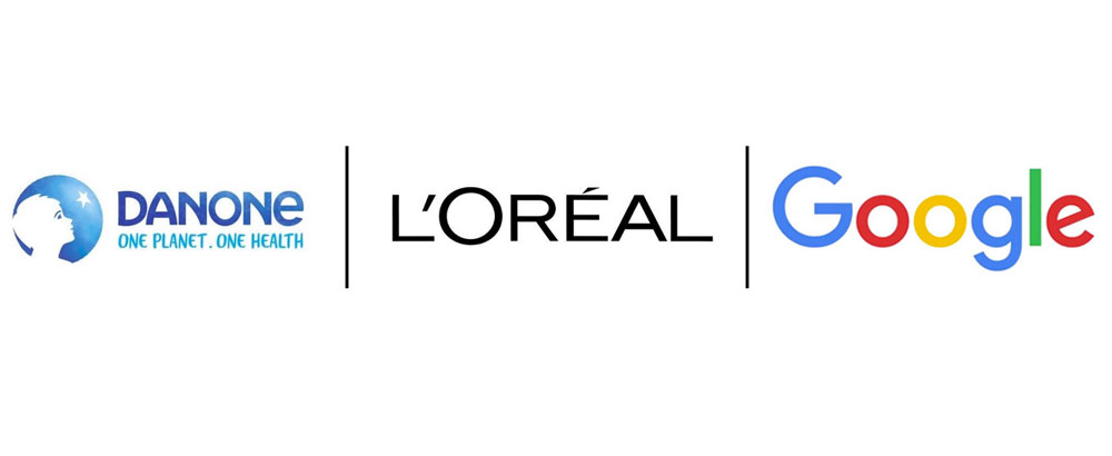 Danone, L’Oréal et Google